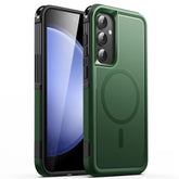 JETech Case for Samsung Galaxy S23 FE 6.4-Inch, Compatible with MagSafe Accessories, Dual-Layer Heavy Duty Rugged Protection Shockproof Phone Magnetic Cover (Midnight Green)